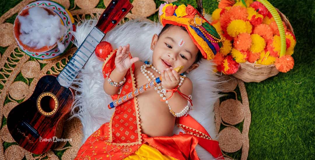 Shivaratri themed baby photo shoot,Baby themes Photo shoot in Bangalore